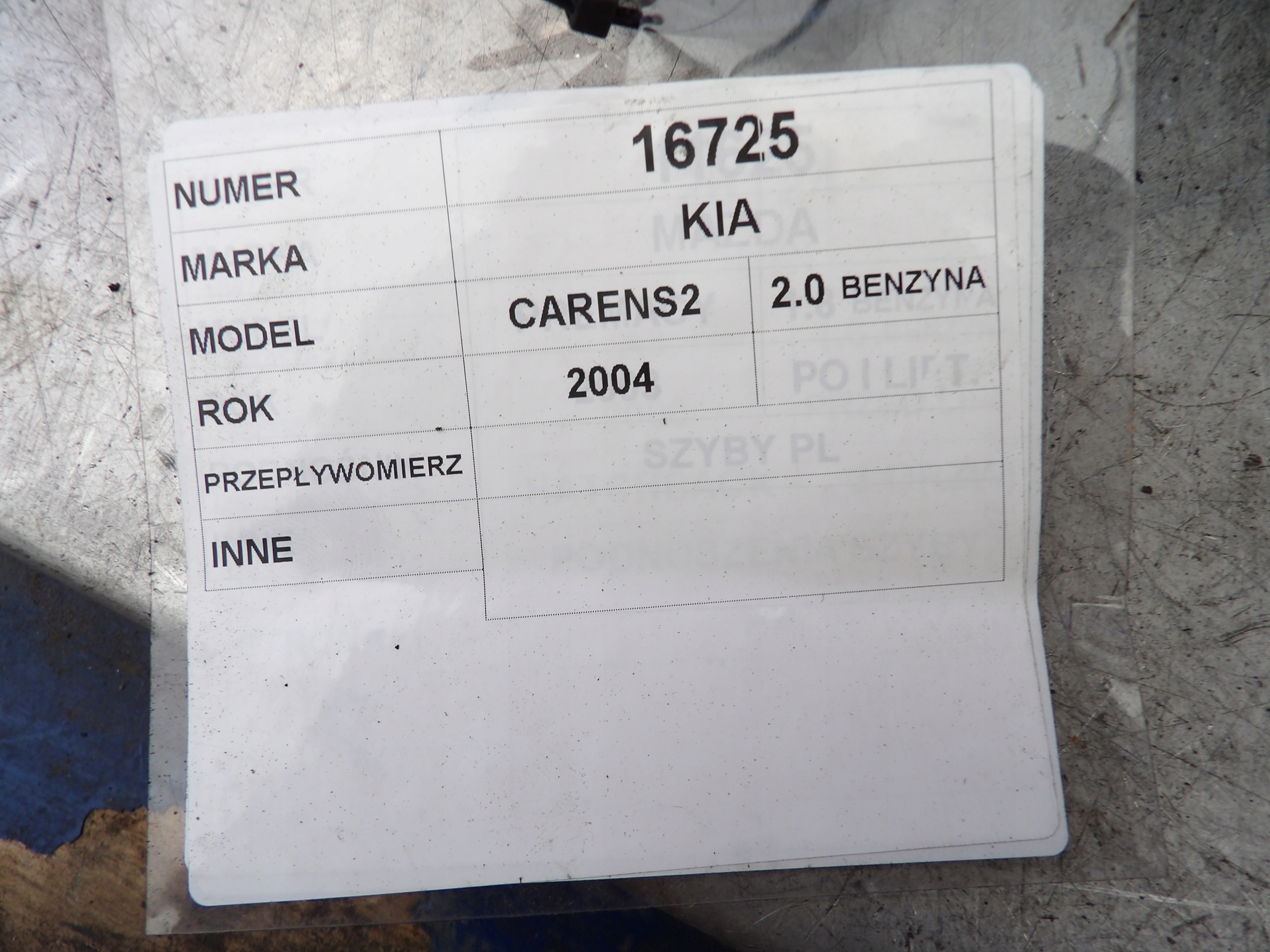 Kia Carens 2 II flow meter 28164-23700