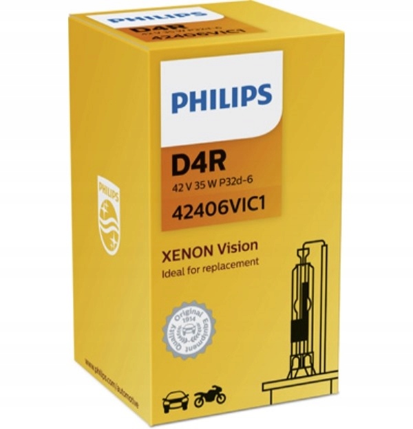 Plynová Lampa Xenónový Horák D4R Vision Philips 42406VIC1