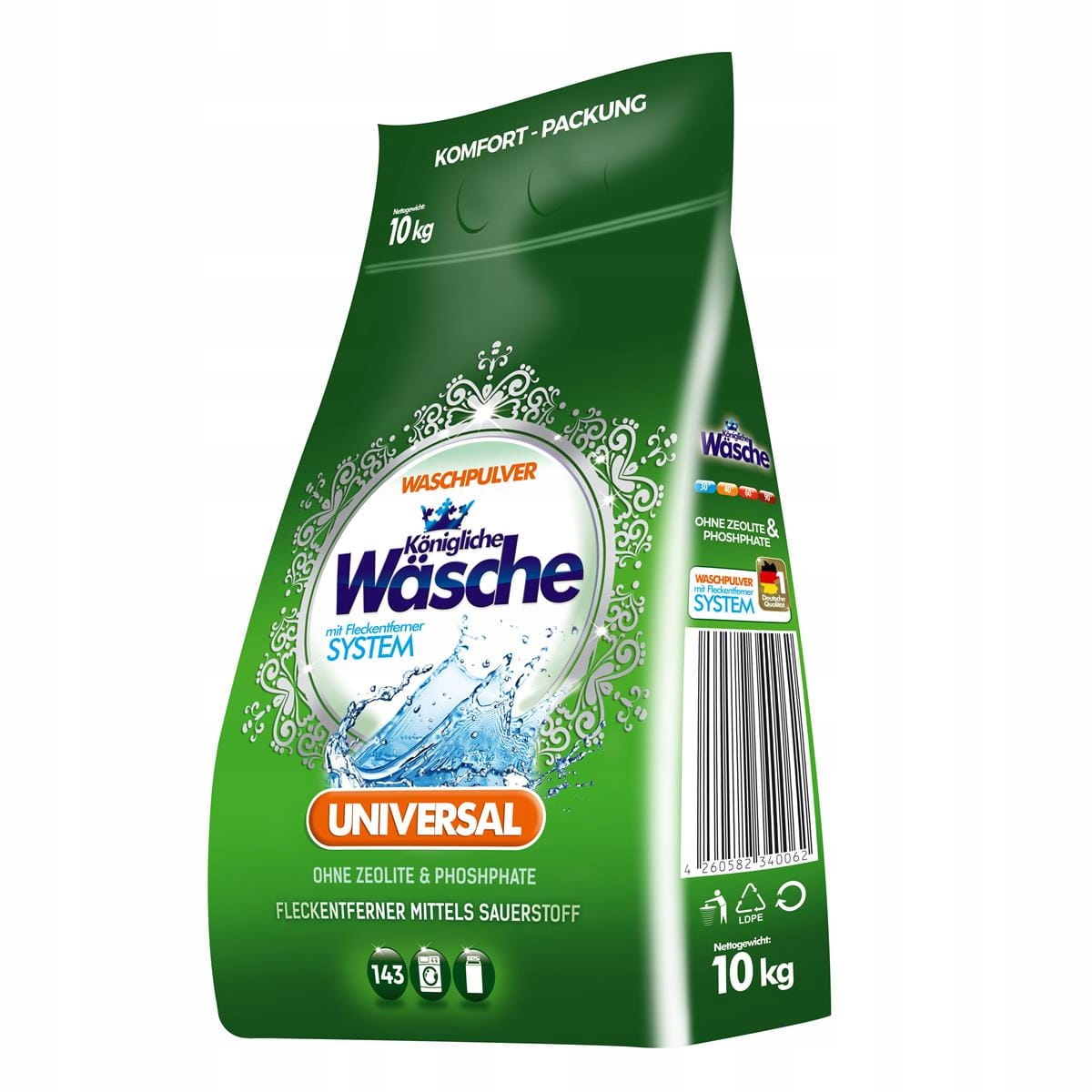 Levně Königliche Wäsche německý univerzální prací prášek 10 kg