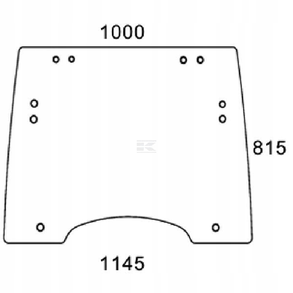 Přední sklo 87580303 Kramp