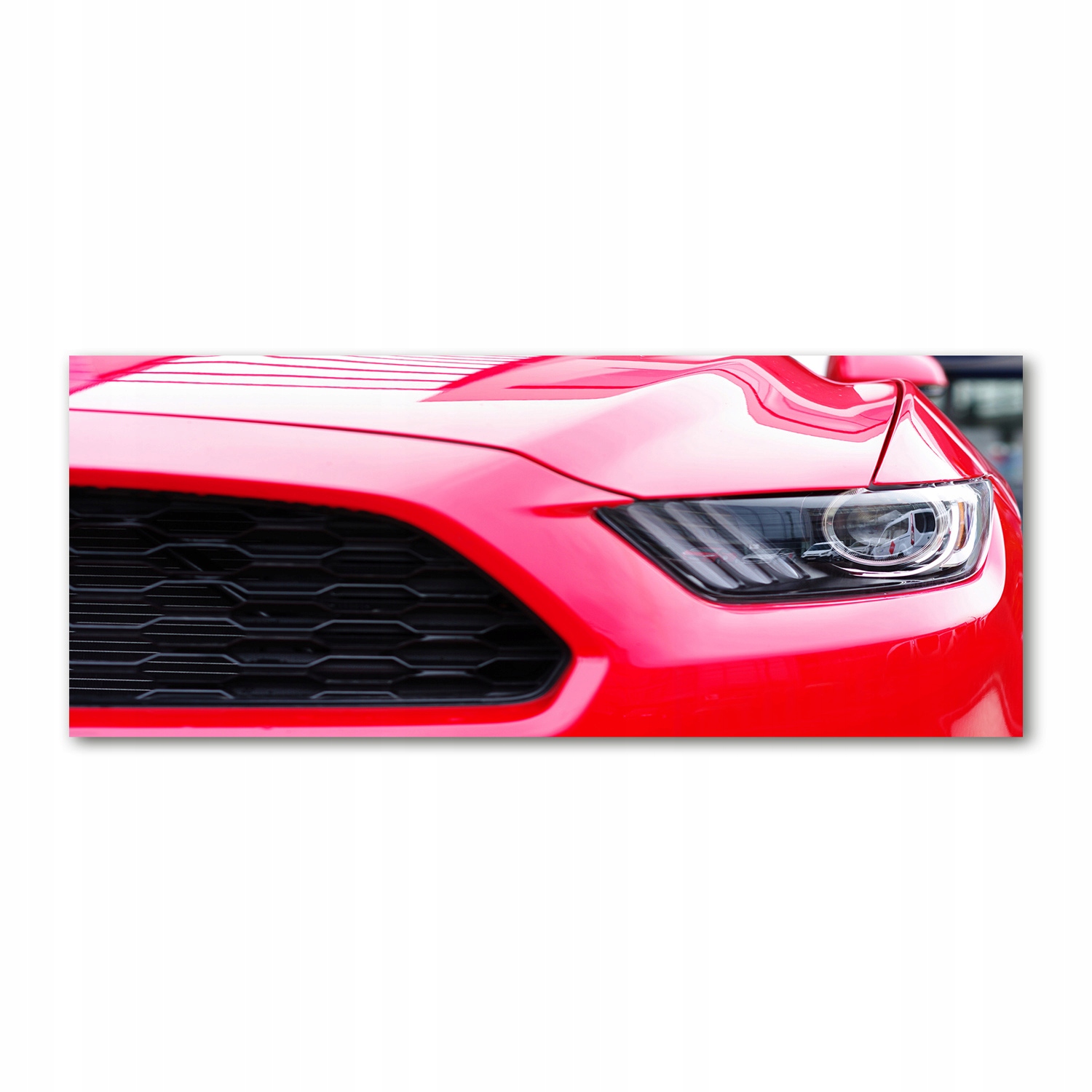 

Foto obraz szkło akryl Czerwony mustang 125x50 cm