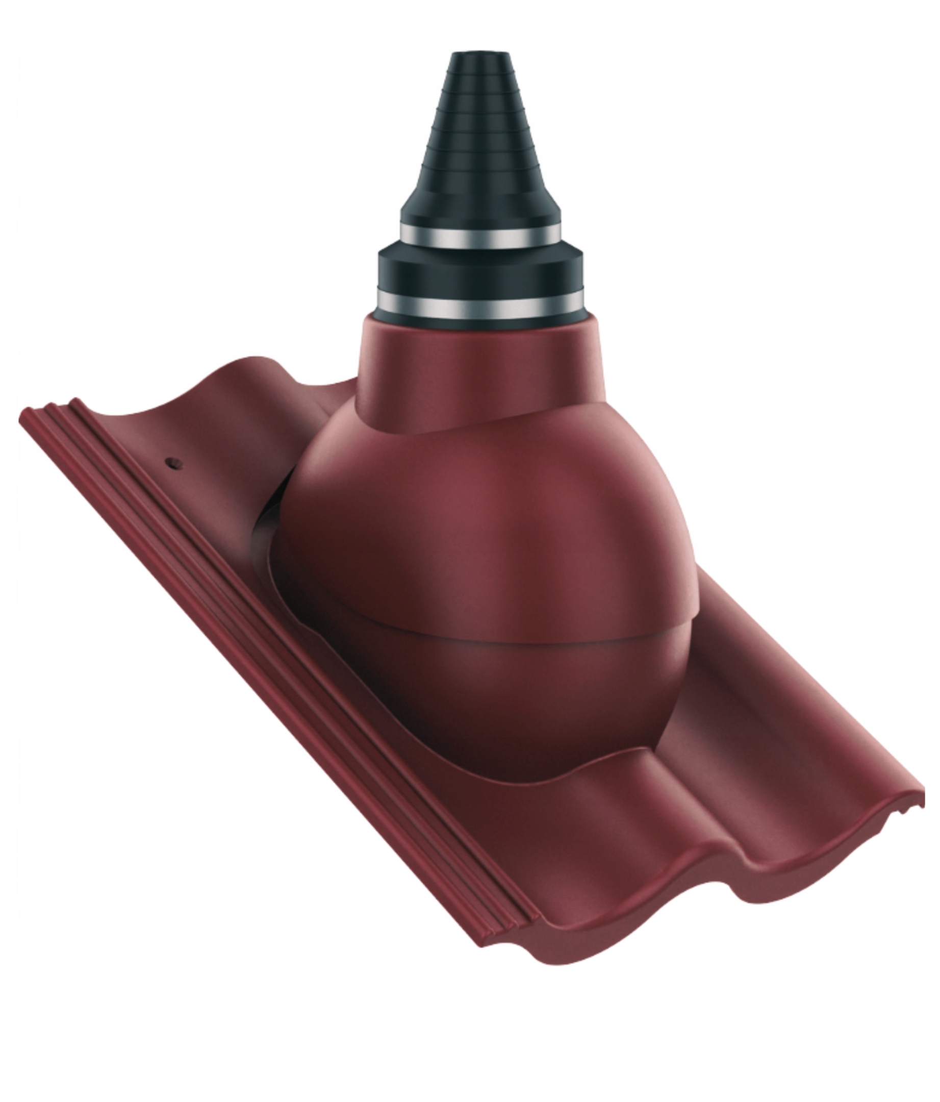 Anténní průchod těsným střešním průchodem Benders Palema Švestkový