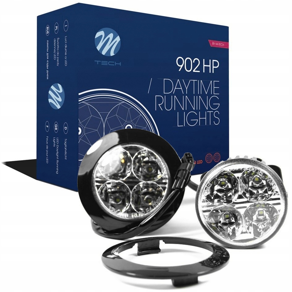 LD902 - ДНЕВНЫЕ ХОДОВЫЕ ОГНИ КРУГЛЫЙ ТОРГОВЫЙ АВТОМАТ 70/90 ММ LED