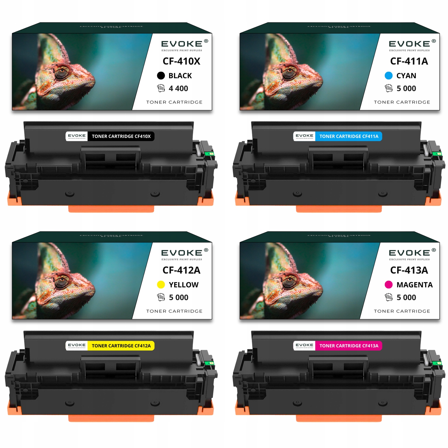 4x toner do drukarki Hp CF-410X Zestaw Cmyk CF410X