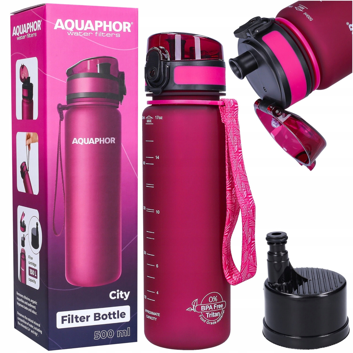 

Butelka filtrująca bidon z filtrem Aquaphor 0.5 l