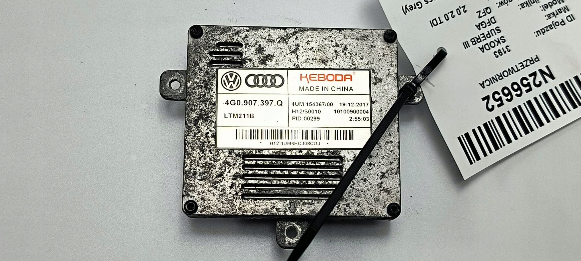 control unit module LED 4G0907397Q SKODA SUPERB III