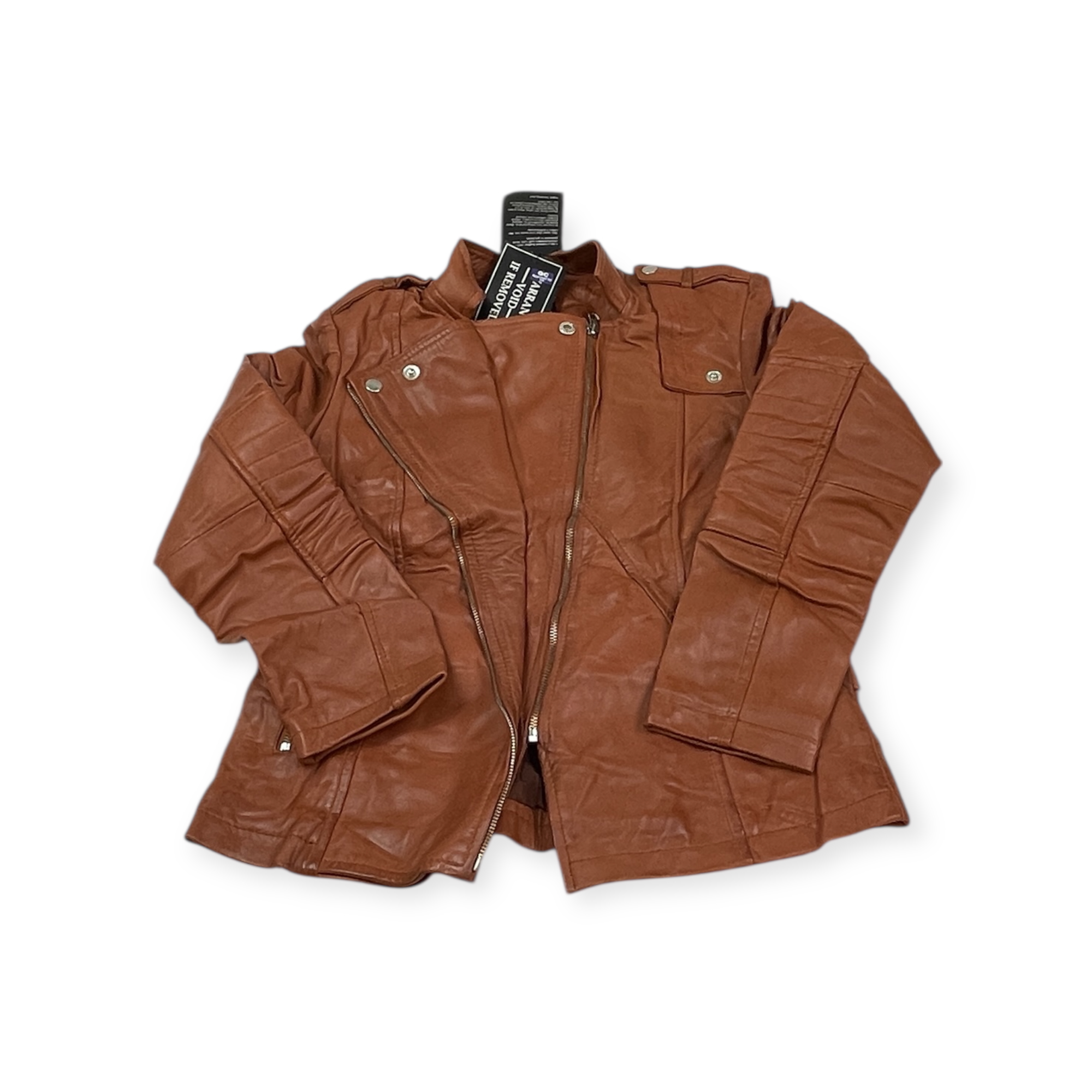 Dámská kožená bunda ramoneska Real Leather M