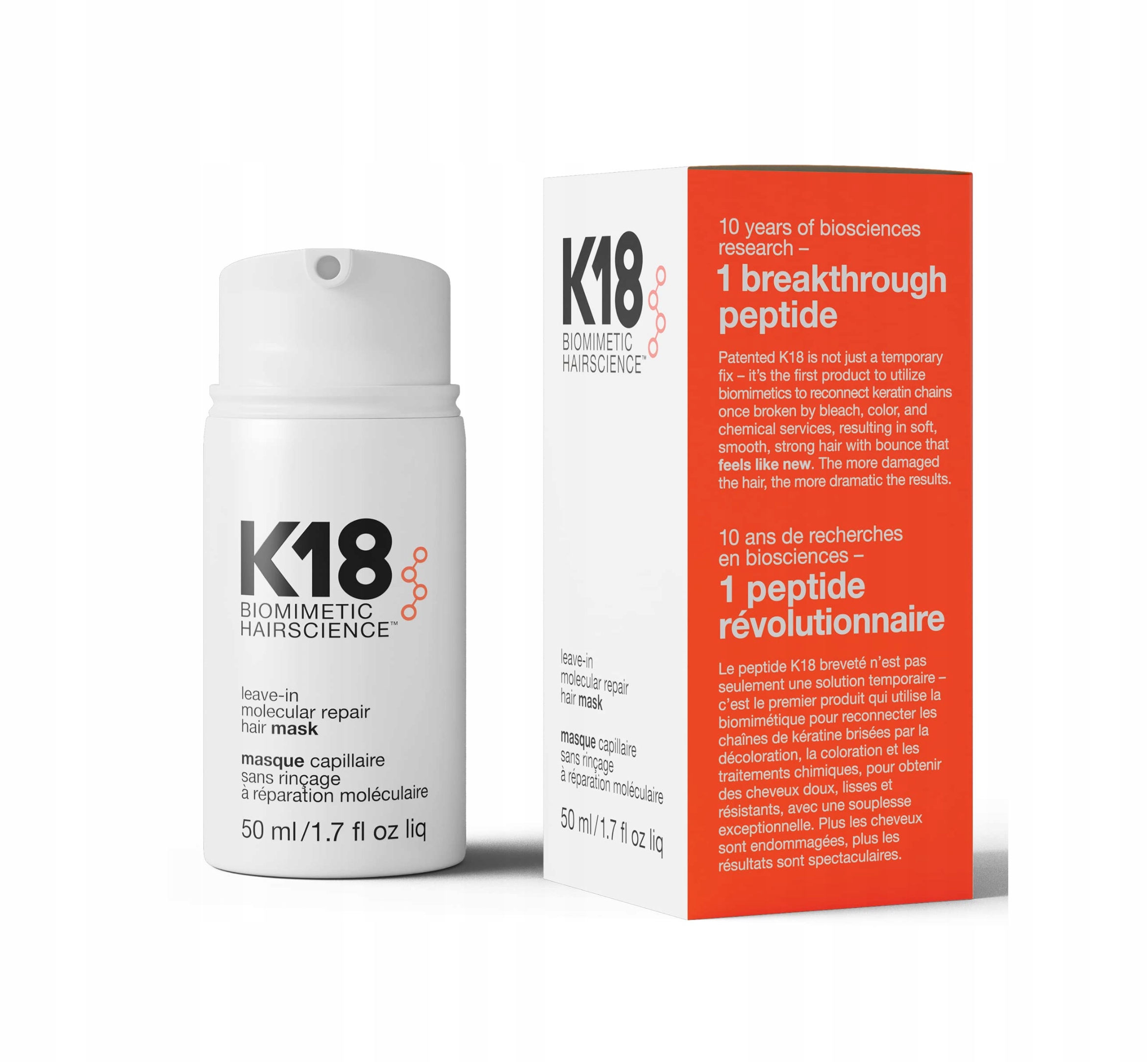 K18 Leave-In Molecular Repair Hair Maska naprawcza do włosów 50 ml