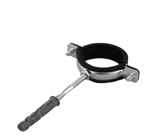 OBEJMA METALOWA Uchwyt z gumą 5/4" Rury Ø40-4