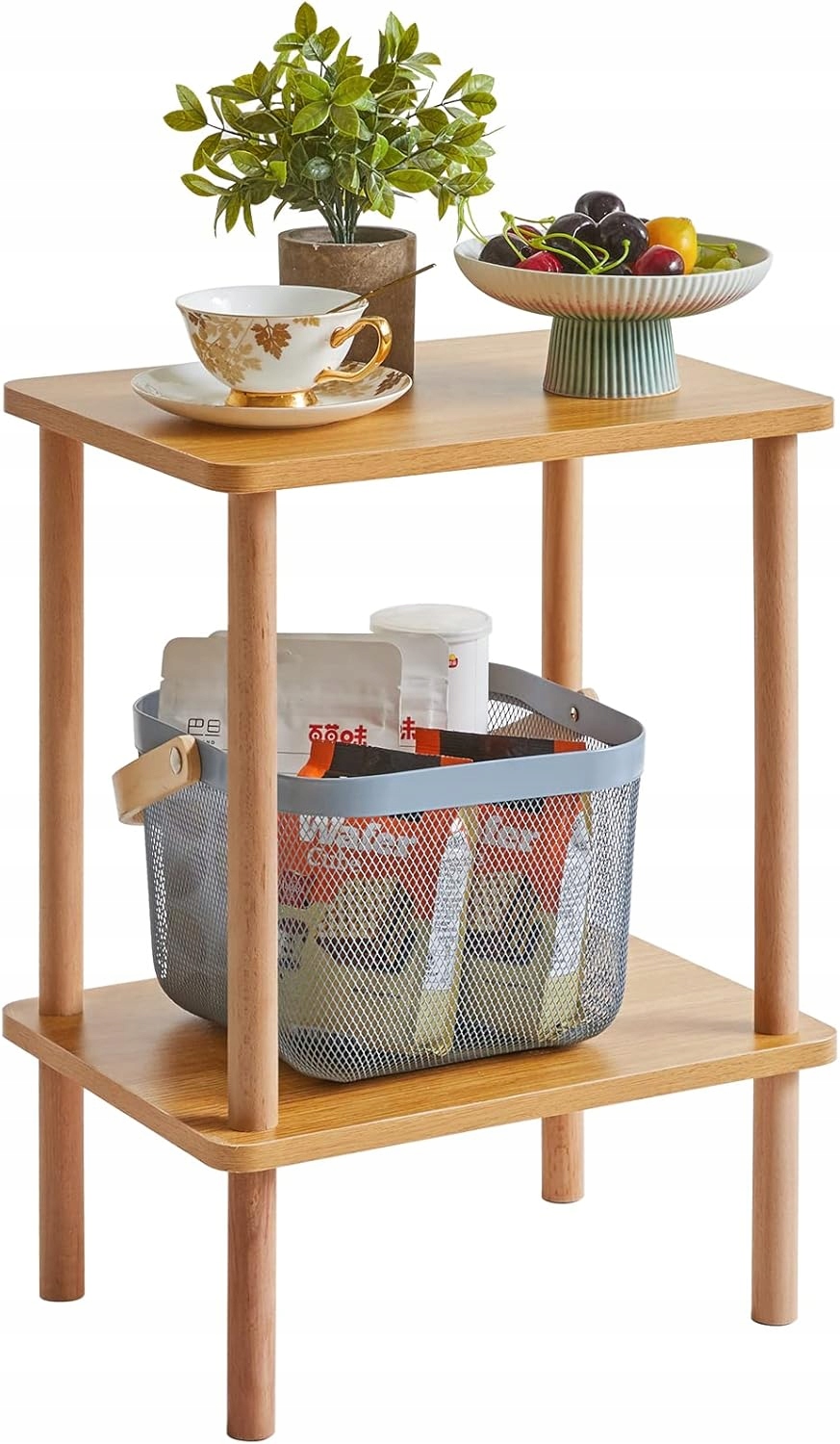 Konferenčný stolík Ibu štvorcový 39 x 25 x 53 cm odtiene hnedej Štýlová elegancia