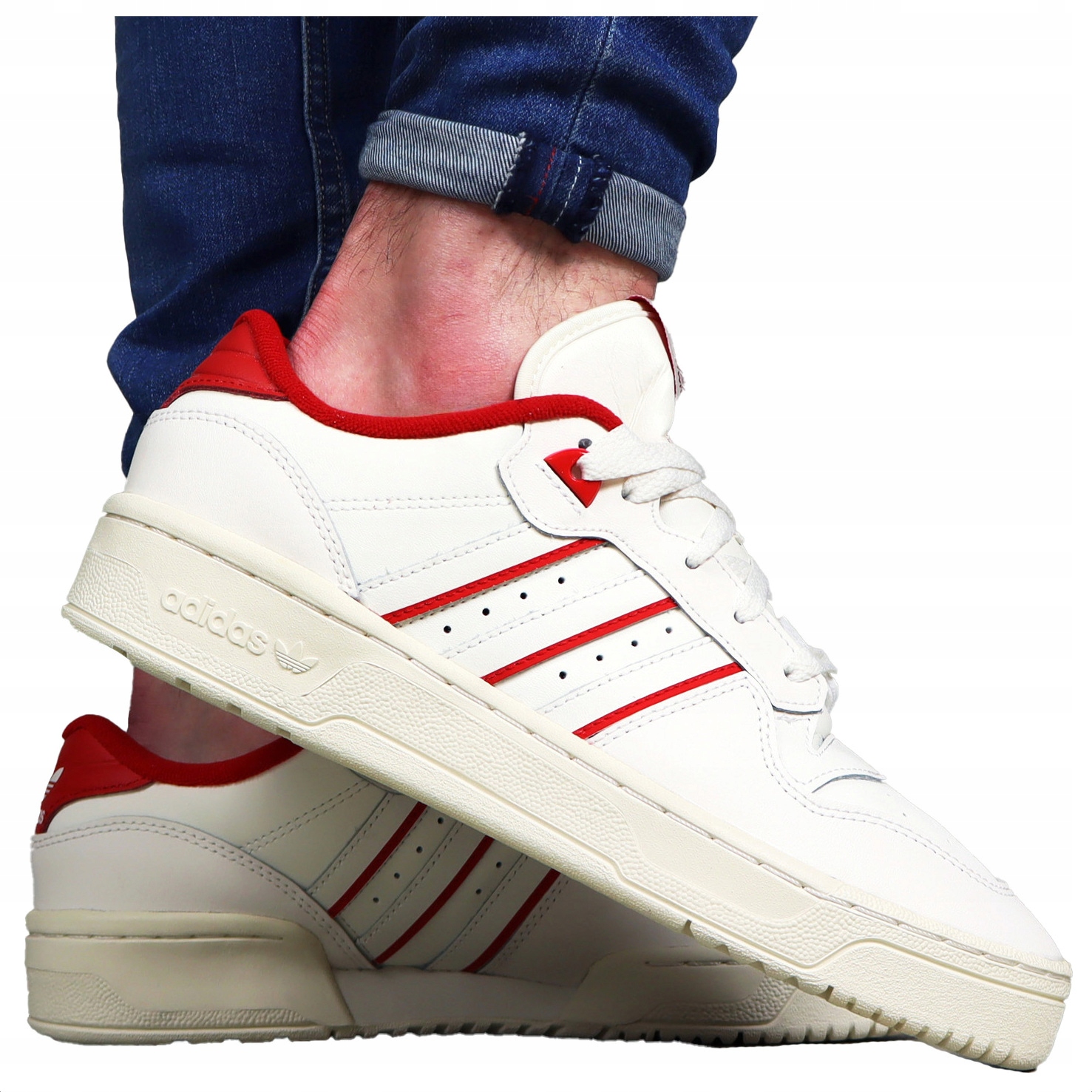 pánské boty Adidas Kožené Originál sportovní tenisky pro každodenní nošení Bílé