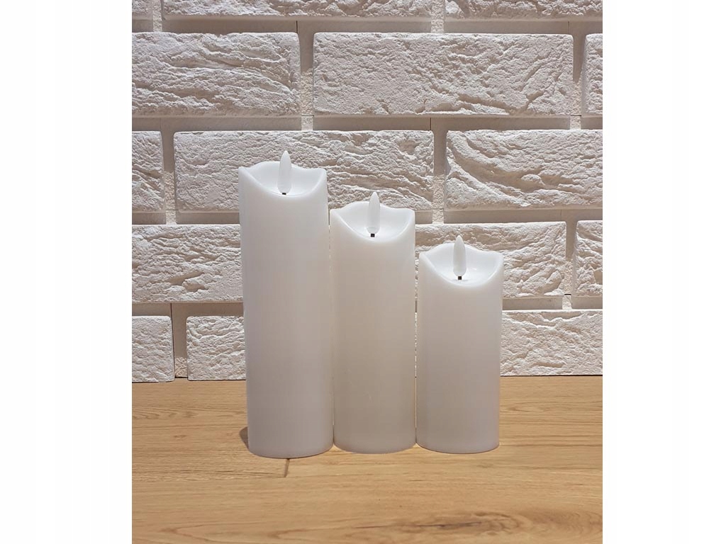 ŚWIECA LED świeczka do latarni BIAŁA ŚLUB 12,5cm . Marka Cortina