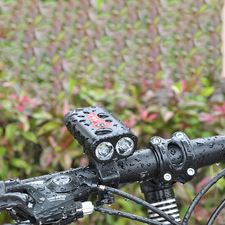 LAMPKA ROWEROWA LED PRZÓD + TYŁ ZESTAW ŚWIATŁA ROWEROWE USB WODOODPORNE Źródło światła dioda LED