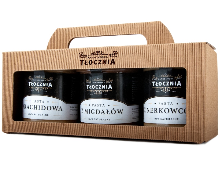 Zestaw kremów orzechowych 100% 3x330g Bez dodatków Premium