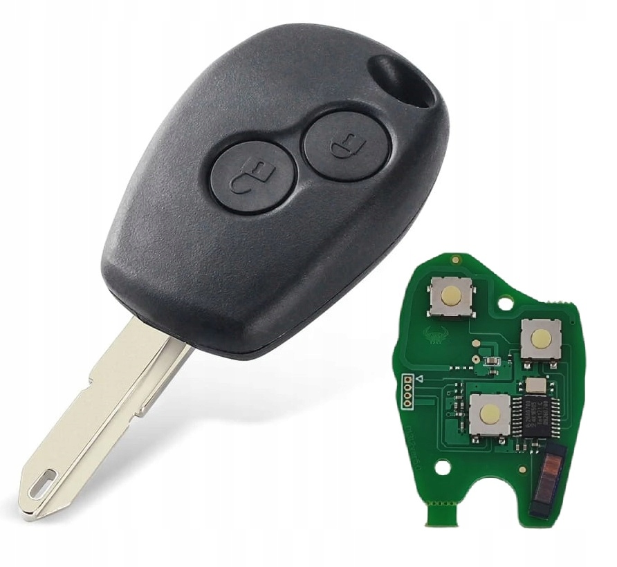Pilot Klíč Opel Vivaro Renault Trafic Primastar 433MHz PCF7946 2 tlačítka