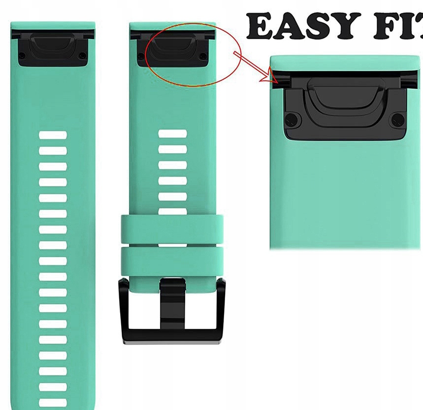 MIĘTOWY Pasek Garmin FENIX 6 PRO QuickFit 22mm Model Fenix 6 PRO