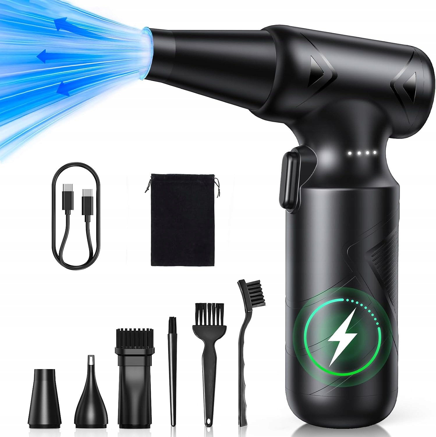 Famgoods Elektrický foukač prachu 15 0000 ot./min stlačený vzduch