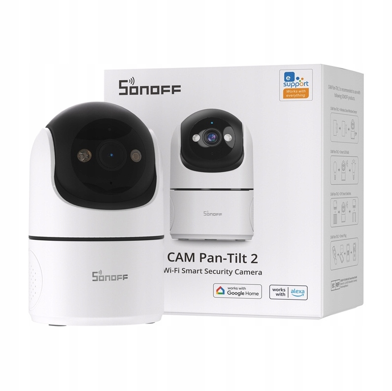 Sonoff CAM-PT2 Smart WiFi Ip kamera 2MP rotace 360° Audio