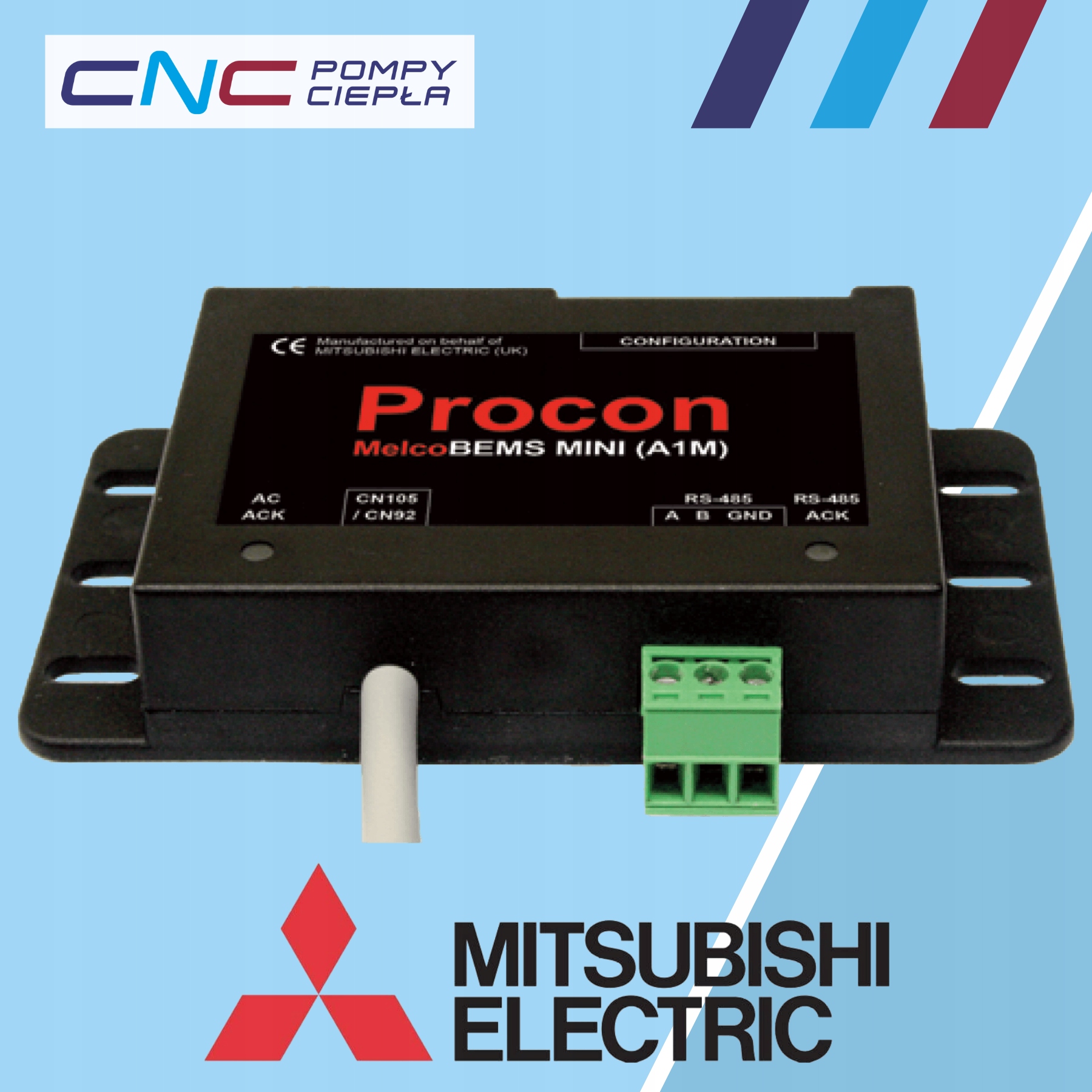 Procon MelcoBEMS MINI BMS Interface A1M Mitsubishi Electric do pomp ciepła ModBus