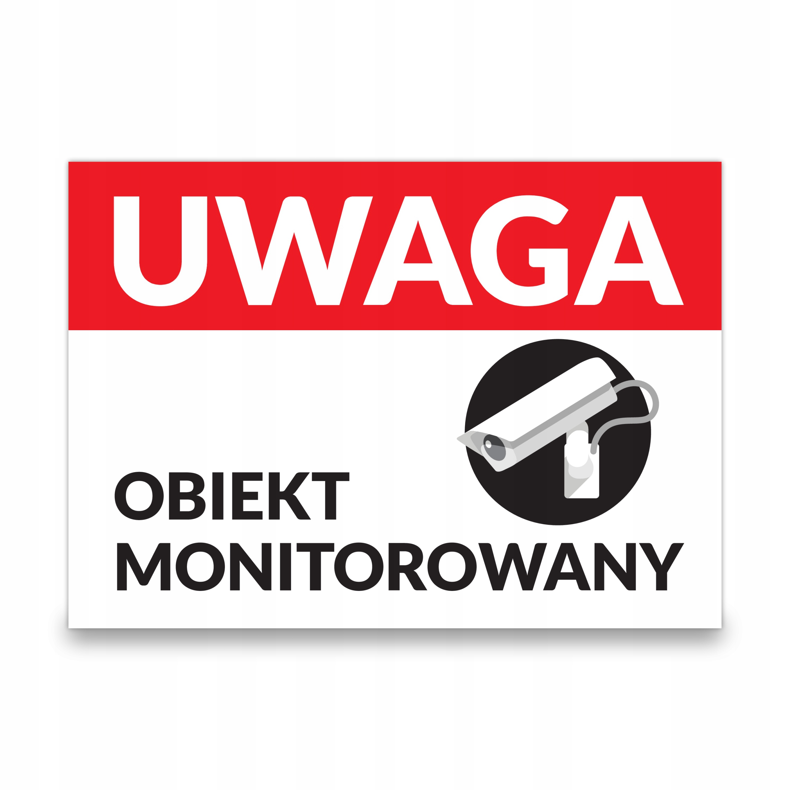 

Obiekt Monitorowany 21x15 tabliczka, znak.