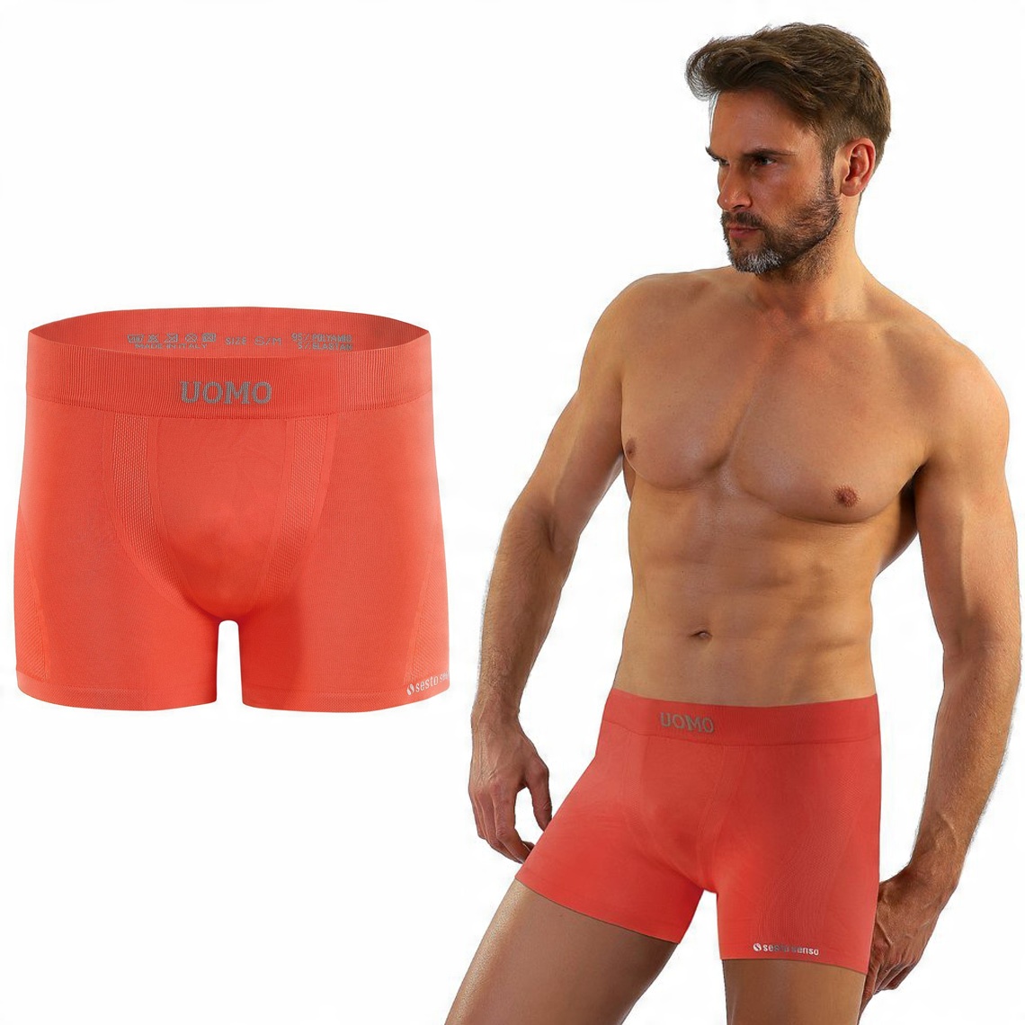 

Bokserki męskie Sesto Senso Solar bezszwowe - L/XL