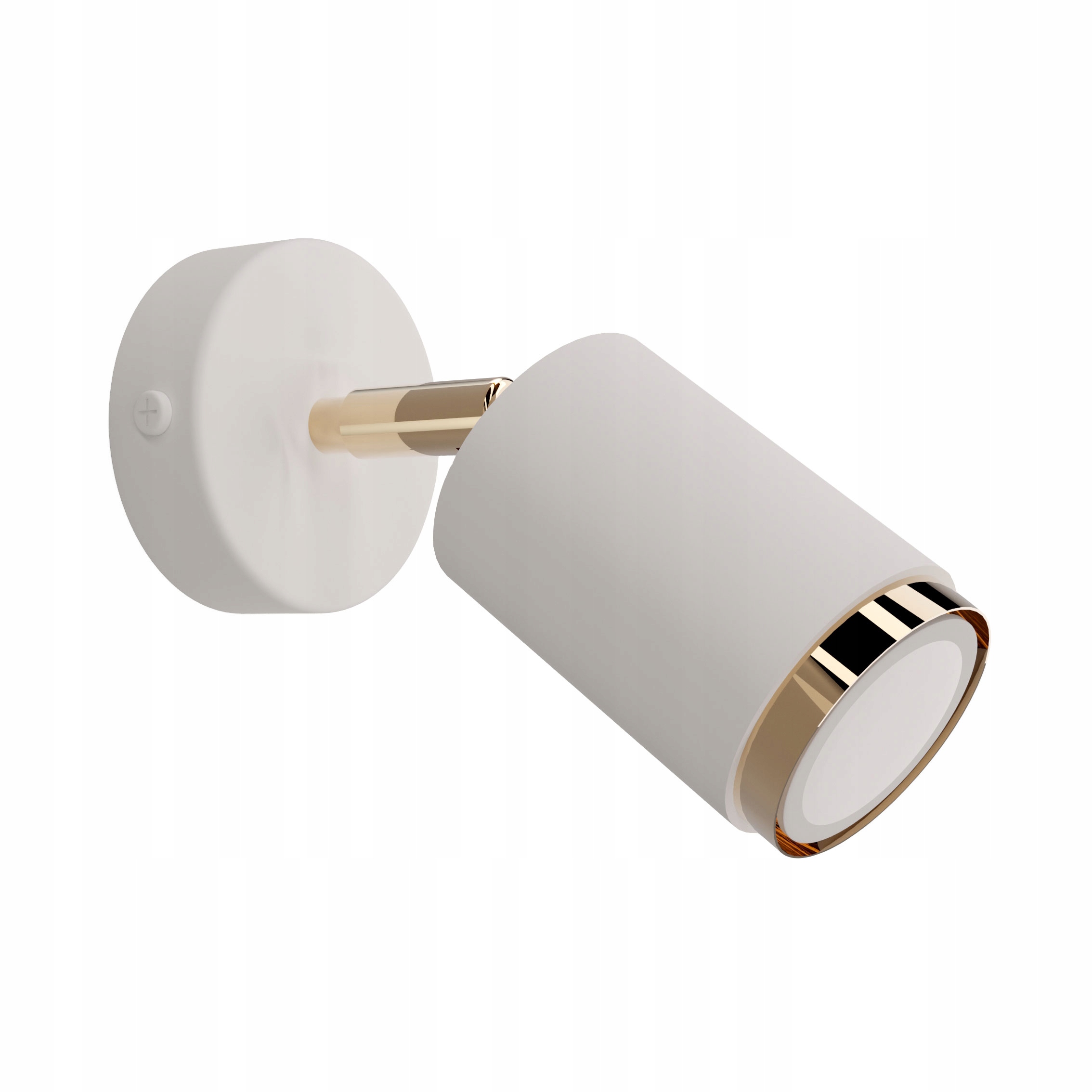 

Lampa Ścienna biało złota Kinkiet Led Regulowany