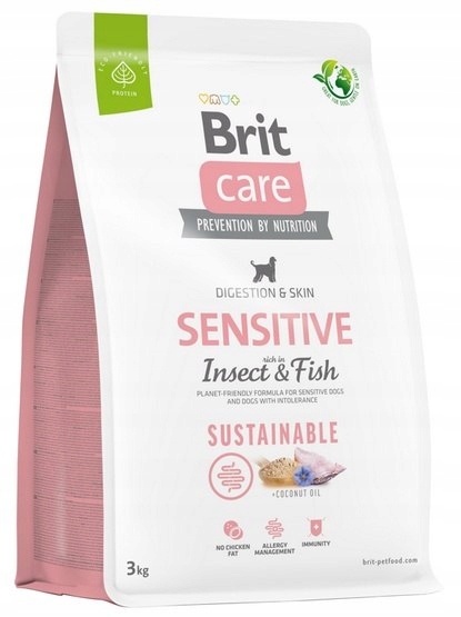 Levně Brit Care Sustainable Sensitive Insect & Fish 3 kg