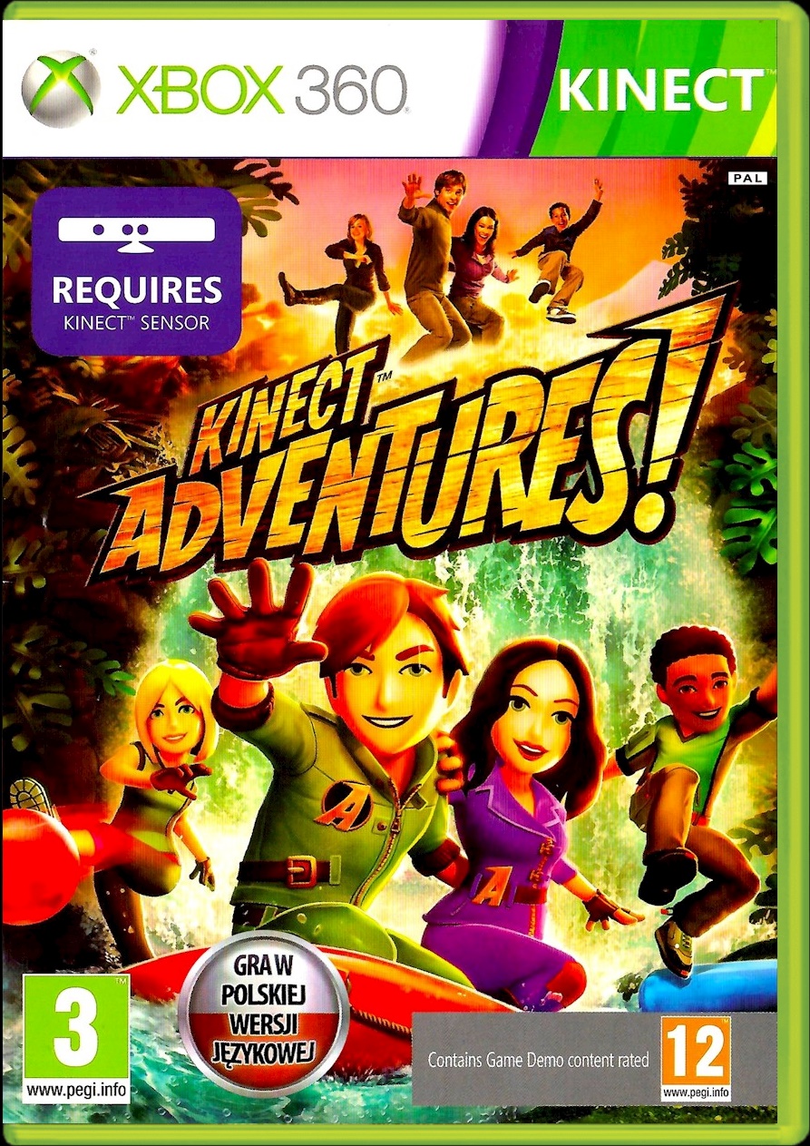 KINECT ADVENTURES Po Polsku PL XBOX 360 Tematyka zręcznościowe