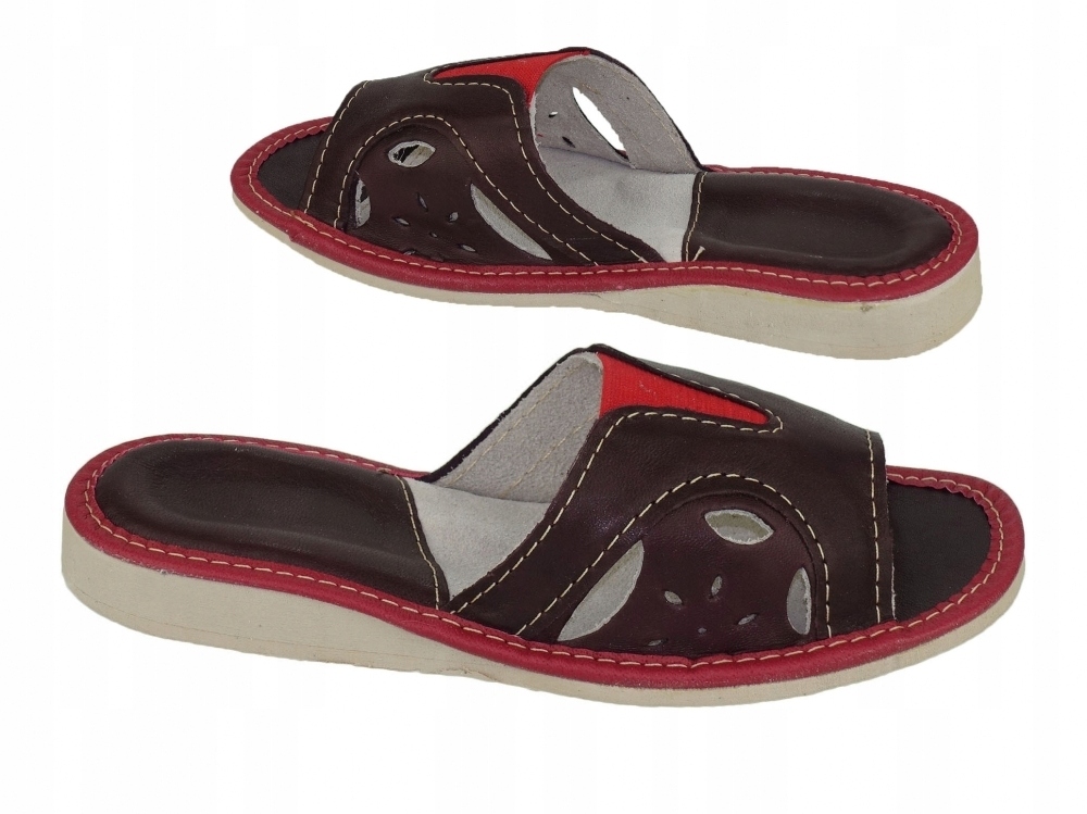 PANTOFLE KAPCIE DAMSKIE GÓRALSKIE WZ.201 *37 Wzór dominujący bez wzoru