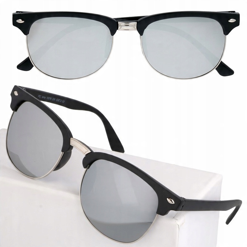 

Lustrzane okulary przeciwsłoneczne clubmastery