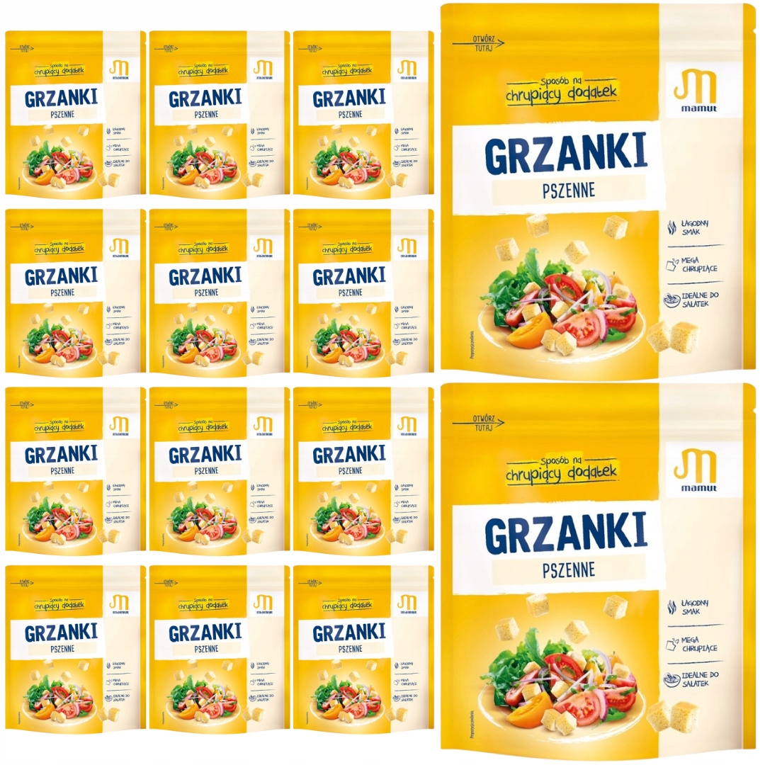 Levně Mamut Pšeničné krutony 150 g x 14 kusů