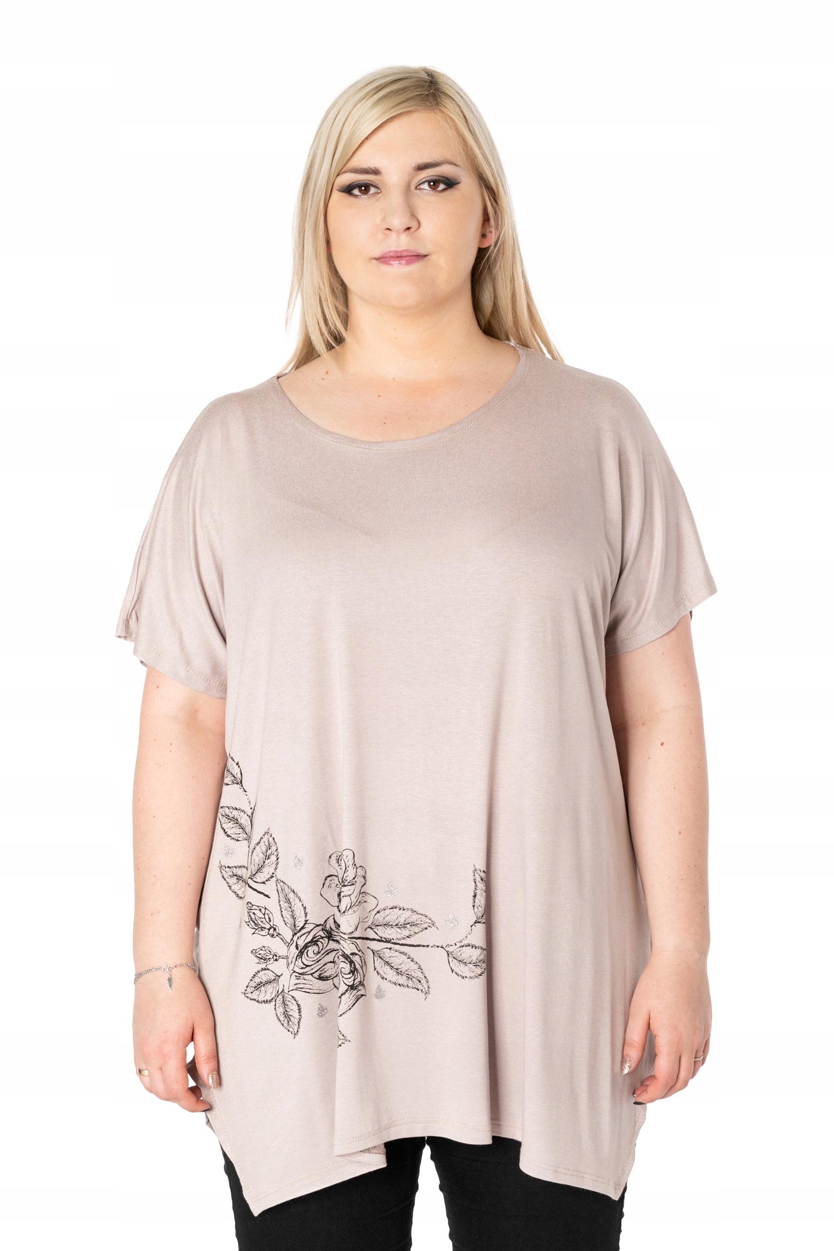 

Duża Długa Bluzka Damska Tunika Oversize KD18-5