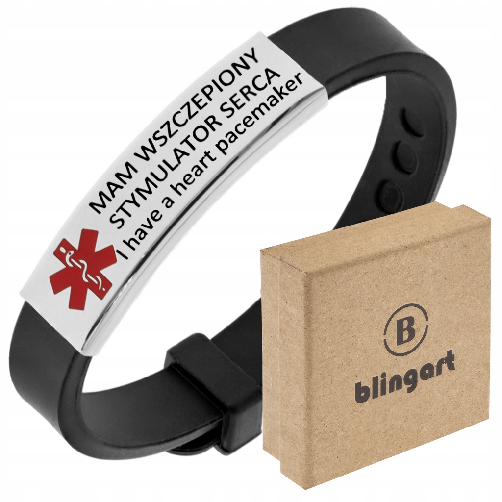 

Bransoletka medyczna z Grawerem Ice Sos ratunkowa