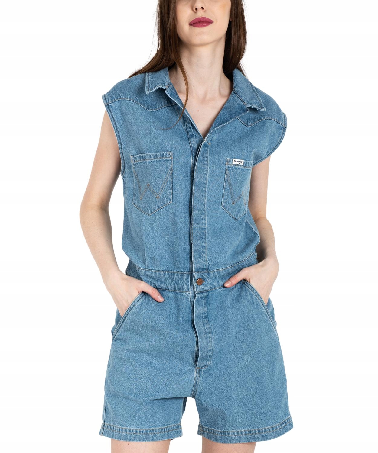 Kombinéza Wrangler Playsuit W9N2LL49E Indigo S