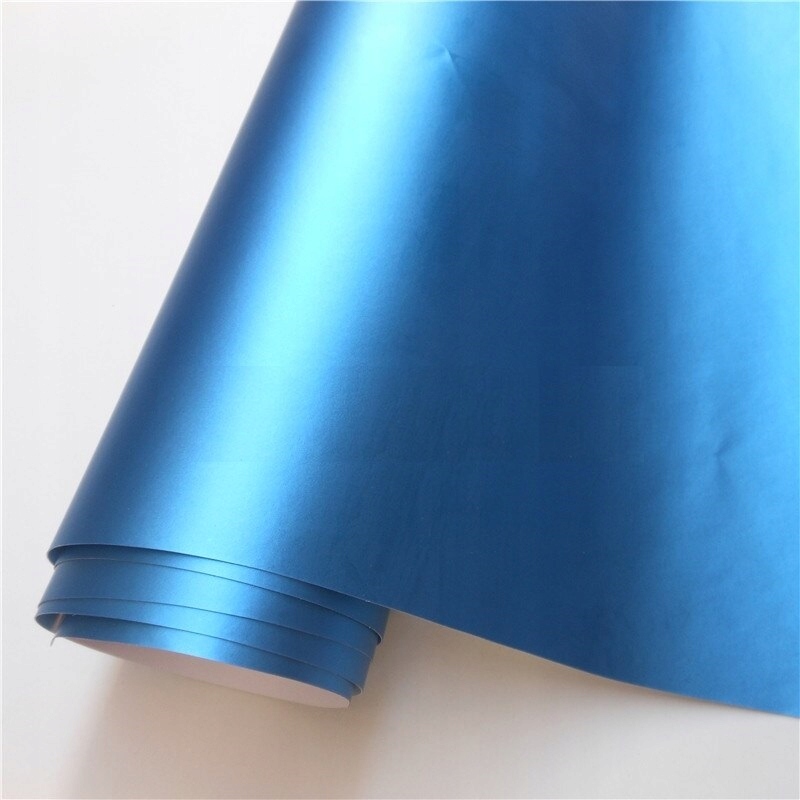 OKLEINA FOLIA BŁĘKITNA SATYNA PERŁA CHROM MAT Producent Carbon