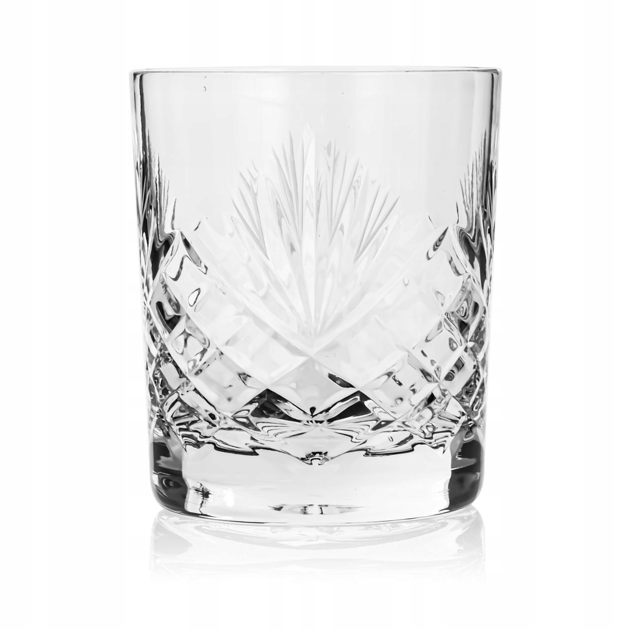 Nízke krištáľové poháre na whisky Zawiercie Ananás 280 ml 6 ks