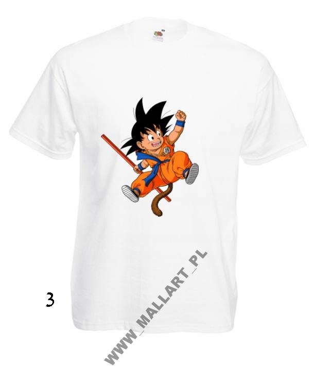 

Męska Koszulka Dragon Ball Anime Manga Wzory