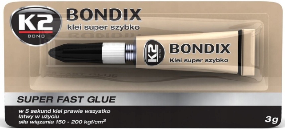 K2 BONDIX SUPER GLUE - MOCNY KLEJ BŁYSKAWICZNY