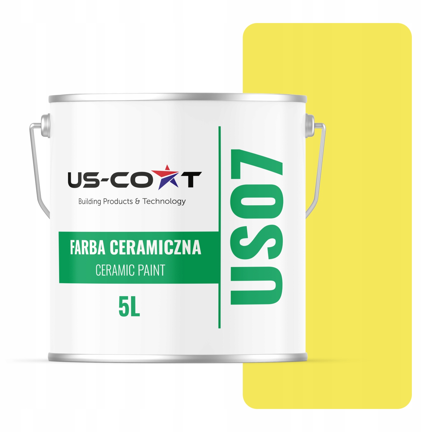 Keramická Farba Na Stenu Citrónová Farba H7276 5L Matná Na Steny Stropov