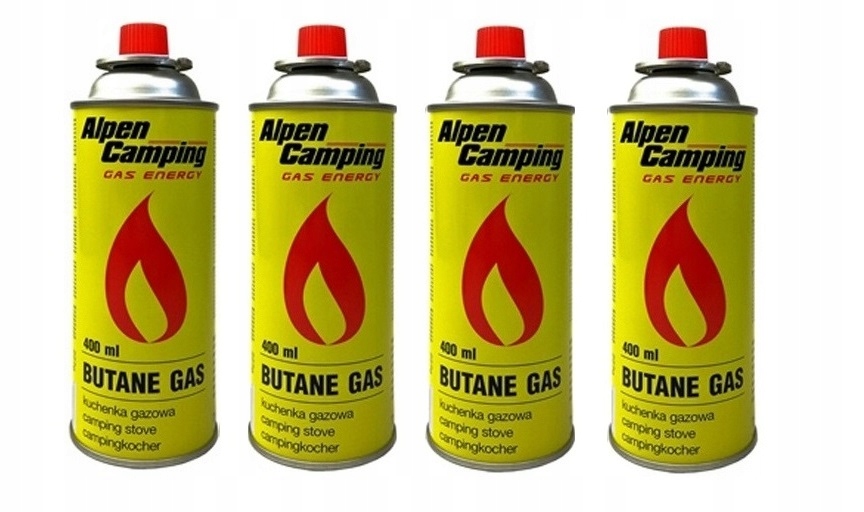 

Gaz kartusz Nabój gazowy Alpen Camping 400ml x4