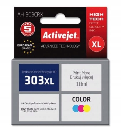 Inkoust Activejet AH-303CRX Hp 303XL T6N03AE barevný