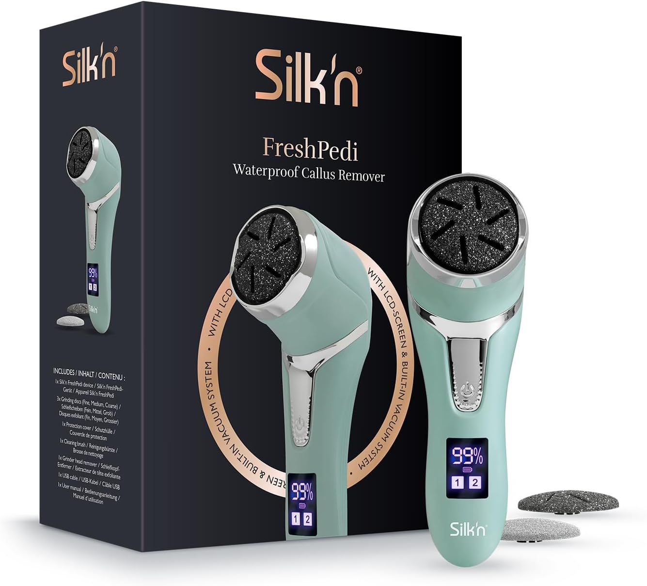 Pilník Na Nohy Silk'n Silk`n Freshpedi Mint Elektrischer Hornhautentferne
