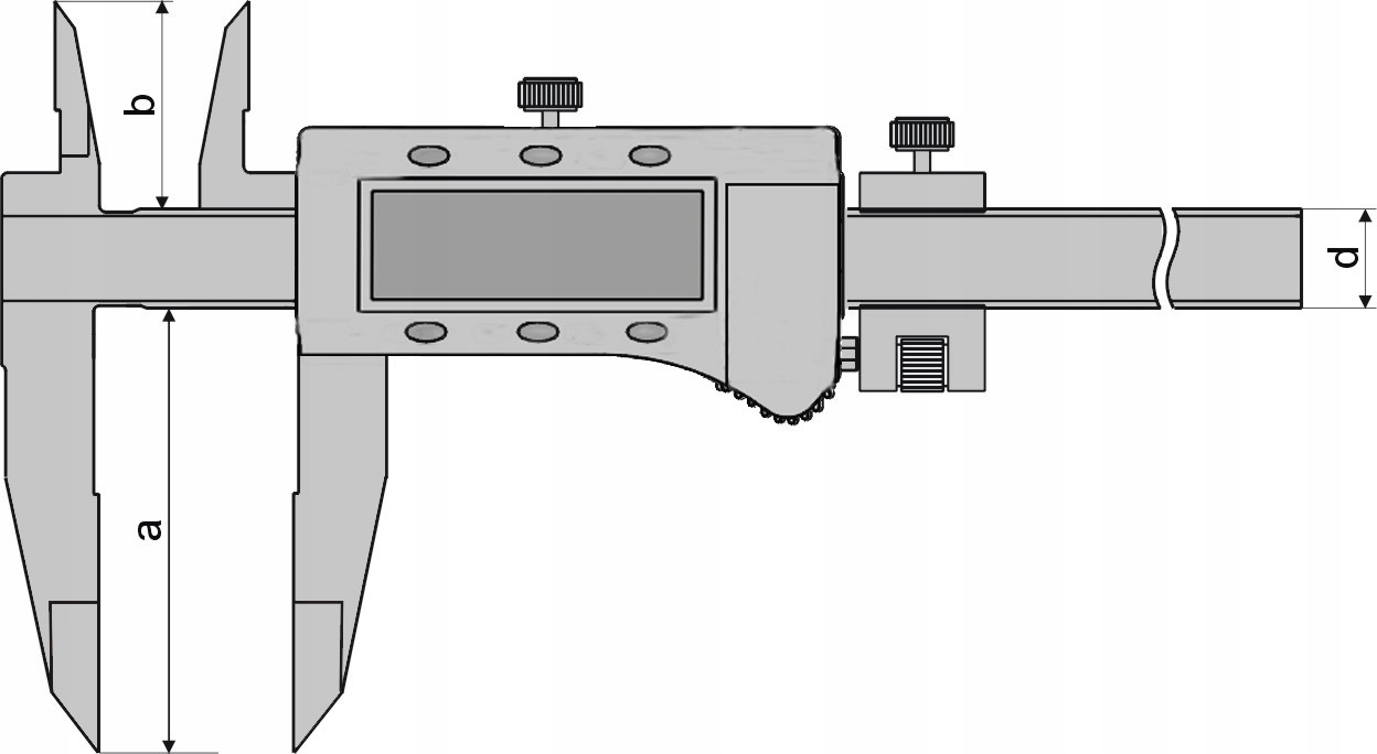 SUWMIARKA ELEKTRONICZNA DWUSTRONNA MADd 300 x 100 Marka inna