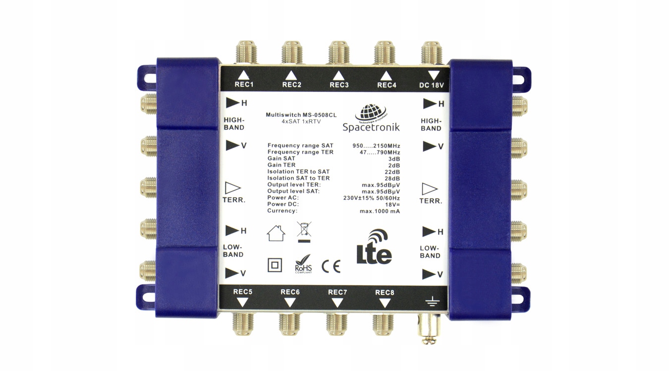 Multiprepínač Spacetronik Pro MS-0508CL 5/8