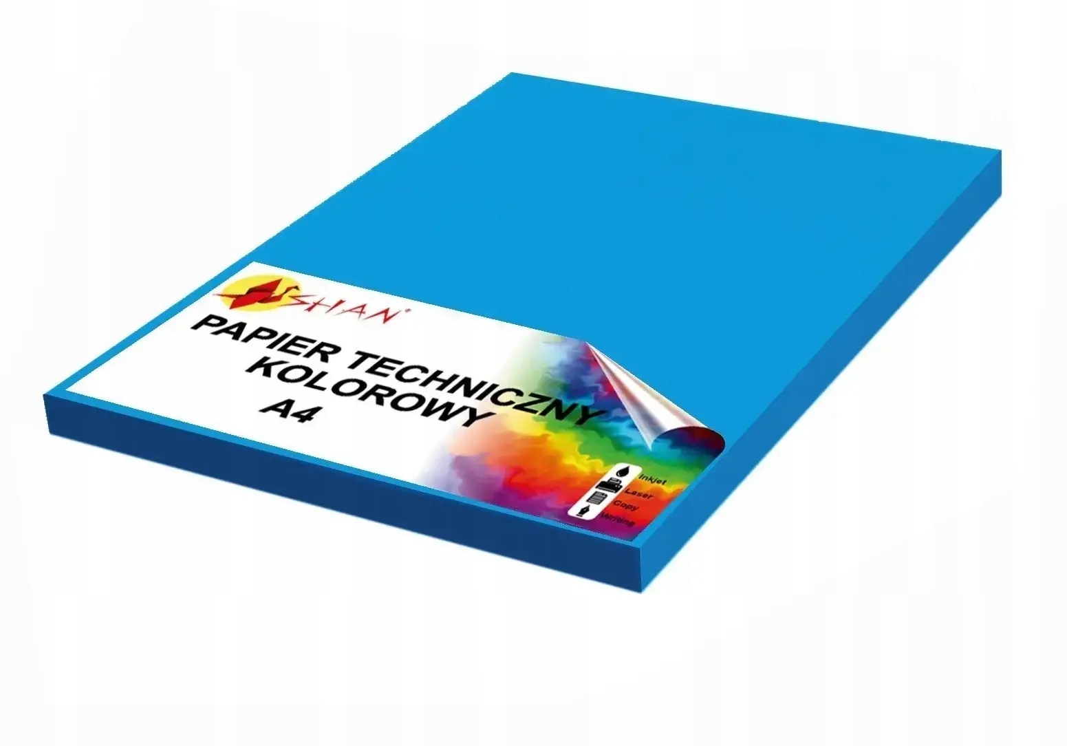 

Papier techniczny A4 240g niebieski intensywny 50