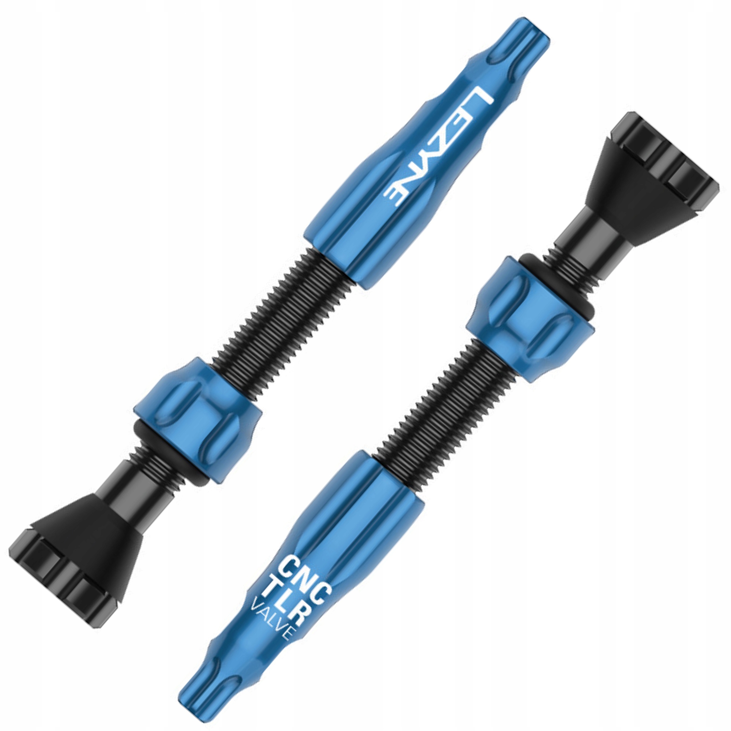 Zawory Tubeless Lezyne Alu Cnc 44mm Niebieskie