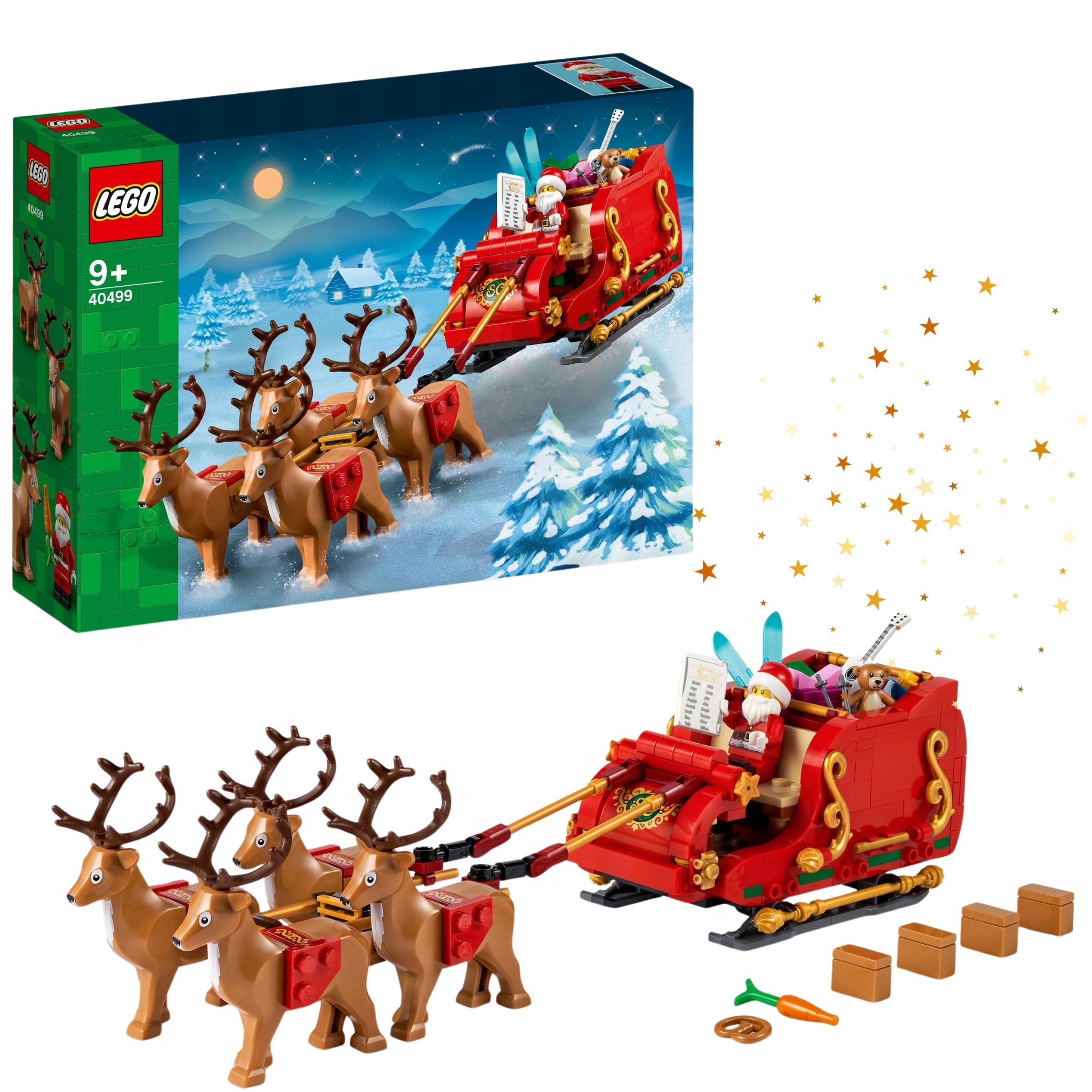 Lego Vánoční sada 40499 Santovy saně Vánoční Dárek Sob
