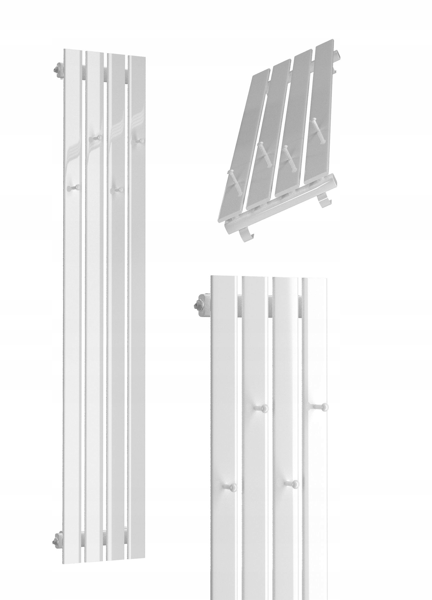 Dekorativní Radiátor Bellohook 180x30 Bílý Lesk