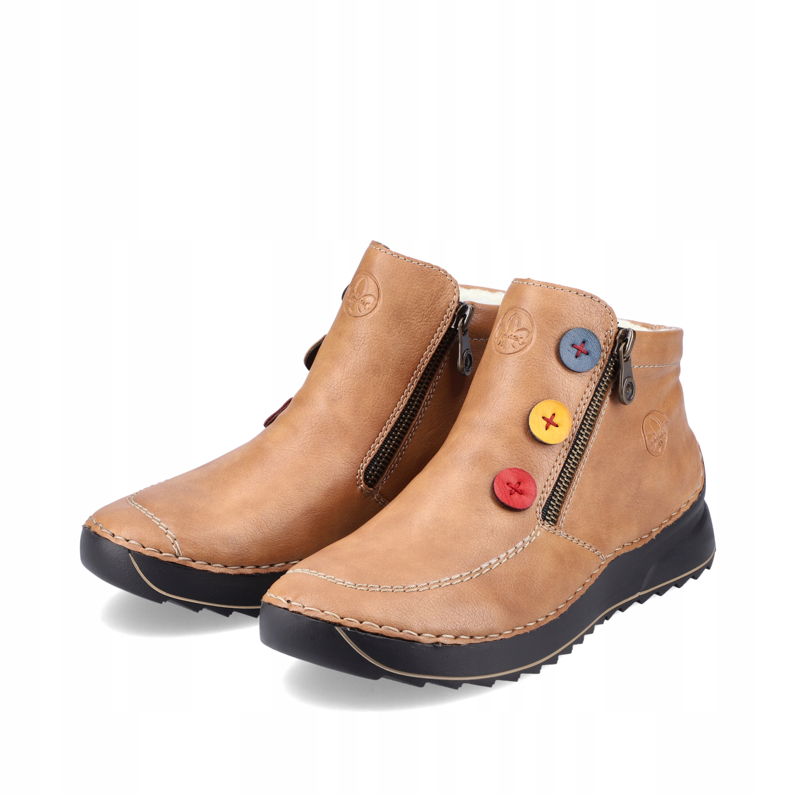 

Rieker buty, botki damskie brązowe 51599