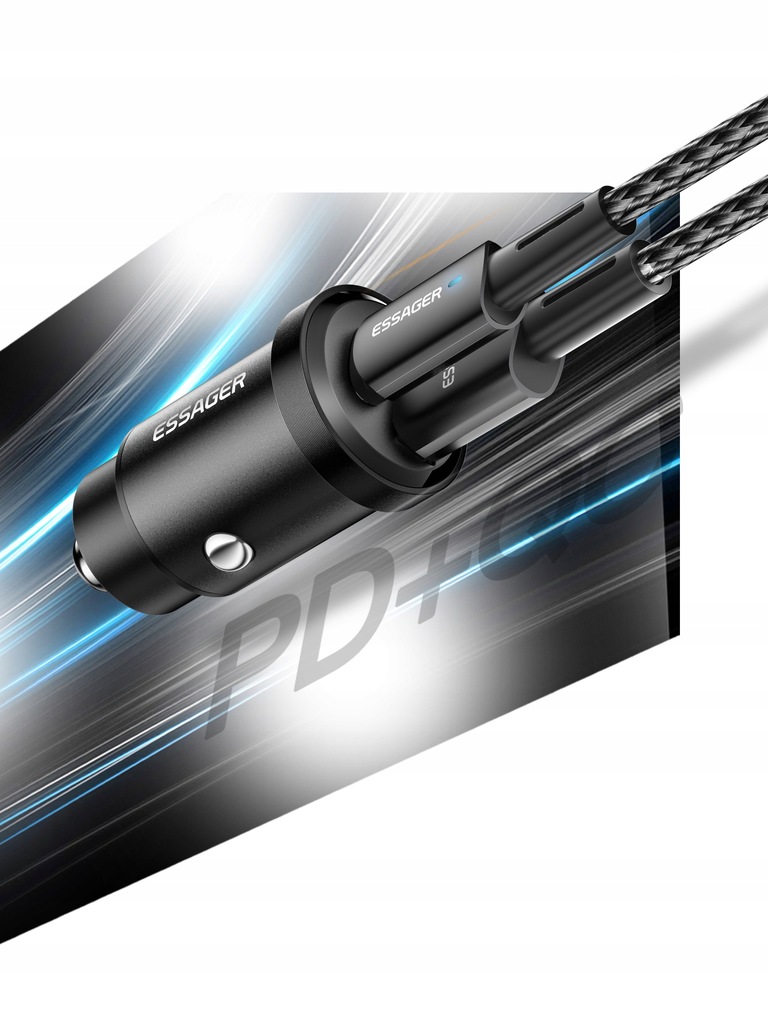 SZYBKA ŁADOWARKA SAMOCHODOWA 30W Typ-C PD 5A QC4.0 Napięcie wyjściowe 5 V